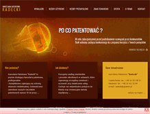 Tablet Screenshot of apatent.pl